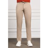 Bej Slim Fit Dar Kesim Yan Cep Bağcıklı Jogger Erkek Pantolon