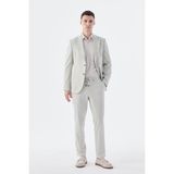Bej Slim Fit Esnek Kumaş Spor Takım Elbise - 56 - 6 Drop