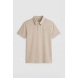 Bej Standart Kalıp Basic Polo Yaka Erkek T-Shirt - 87748