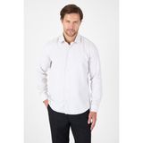 Bej Uzun Kol Sert Yaka Cepsiz Slim Fit Pamuklu Gömlek 1004250225 - Koyu Bej