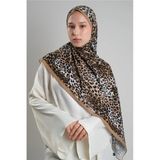 Bej Zera Şal Koleksiyon İtalyan Dikişli Mucize Kumaş Leopar Desenli 202134_12