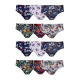 bejamonti chocolate baby kids 12li Erkek Çocuk Renkli Desen Baskılı Slip Külot Iç Çamaşırı, Karışık, 9-10-yas
