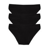 bejamonti chocolate baby kids 6'lı Paket Kadın Bikini Külot, Siyah beyaz ten, s-m