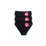 bejamonti chocolate baby kids Deza Lazer Kesim Iz Yapmaz Kadın Külot 3 Lü, SİYAH, l