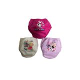 bejamonti chocolate baby kids Kız Çocuk 3-4 Yaş Sızdırmaz Pamuklu Yıkanabilir 3 Adet Alıştırma Külodu, Karışık, 3-yas