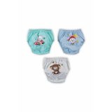 bejamonti chocolate baby kids Pamuk 3'lü Erkek Kombin 1 Şirin Alıştırma Külodu, MAVİ-MELANJ-YEŞİL, 2-4-yas