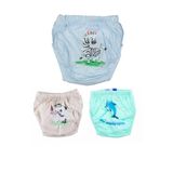bejamonti chocolate baby kids Pamuklu Lüx 3 Lü Alıştırma Külodu, mavi, 2-4-yas