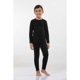 Bejamonti Erkek Çocuk Termal İçlik Takımı, %60 Polyester, %35 Viskon, %5 Elastan, Siyah, 7-8 Yaş Termal İçlik Takımı