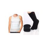 Bejamonti Erkek Slim Lift Korse Atlet, Beyaz, M Beden, Termal Çorap Hediyeli nıbon563256623