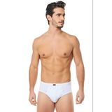 Bejamonti Erkek Slip Külot, Pamuk Karışımı, Seamless, Beyaz, XL Beden, 12'li Paket Pamuk Kom Slip Külot