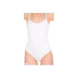 Bejamonti Kadın Korse Çıtçıtlı Body, Beyaz, M Beden