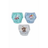 bejamonti Kız Bebek Sevimli Alıştırma Külodu 3'lü Set, 1-2 Yıl, BEKLA01052-5656, Renkli, kız-bebek