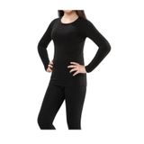 Bejamonti Kız Çocuk Termal İçlik Takım, 5-7 Yaş, Siyah, Polyester Viskon Elastan Termal Alt Üst İçlik Takımı