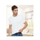 Bejamonti Penye Elastan Sıfır Yaka Yarım Kollu Atlet Tişört, XL, cg12BJMNT-MB-7210423200032, Beyaz, Erkek