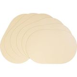 Bej/taş Renk Suni Deri Amerikan Servis Set 45 x 30 cm - 0,5 x 9 cm