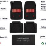 Beka BMW X3 2011 4D Yeni Nesil Universal Kırmızı Havuzlu Paspas