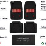 Beka Ford Connect 2006 4D Havuzlu Yeni Nesil Universal Kırmızı Paspas