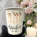 Bekarlığa Veda-Bride To Be Temalı Tek Kullanımlık 7 Oz 50 Adet Karton Bardak