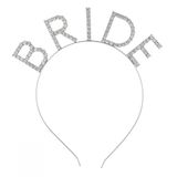 Bekarlığa Veda Mega Boy Kristal Taşlı Gümüş Bride Taç Gelin Tacı 20X21 Cm (5224)