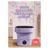 BEKAZE KATLANIR PORTATİF YENİ NESİL MİNİ ÇAMAŞIR MAKİNESİ 13 LT