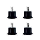 Bekleme Bingo Ayak Geçmeli Pimli - 50Mm - Siyah 11Mm Hks282 - 4 Adet