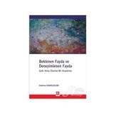 Beklenen Fayda ve Deneyimlenen Fayda - Hatime Kamilçelebi
