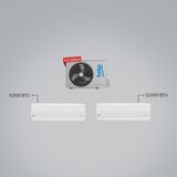 Beko 1+2 Multi Ekolojik Inverter Klima - (1 Adet Dış Ünite + 9 ve 12 Btu Iç Ünite) / A++