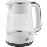 Beko 2200W Sıcak Su Isıtıcı Kettle, Pratik ve Güvenli Kullanım - Ahşap - Beyaz