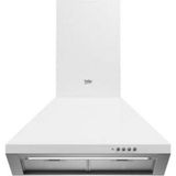 Beko 60 cm Beyaz Piramit Davlumbaz Duvar Tipi 400 m3/sa Yüksek Emiş Gücü ile Sessiz Çalışma