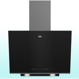 Beko 6060 S Siyah Cam Davlumbaz Duvar Tipi 3 Kademe 631 m3/sa Hava Debisi ile Yüksek Emiş Gücü