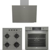 Beko BDE 6062 G - BFC 330 G - BOCD T 6011 EG Yeni Gri 3'lü Ankastre Set
