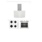 Beko Beyaz Cam Avantaj Ankastre Set - 3’lü Ankastre Set Fırın + Ocak + Davlumbaz