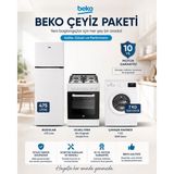 Beko Beyaz Eşya Çeyiz Paketi | 475 Litre Buzdolabı + 7 kg Çamaşır Makinesi + Altı Düğmeli Fırın - brenkk