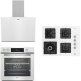 Beko BFC631B - BOCDK6510EWB - BDE6062B Beyaz 3'lü Ankastre Set