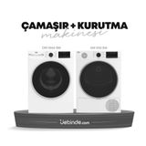 Beko CM 10140 SW+KM 1010 SW 1 2'li Çamaşır ve Kurutma Paketi