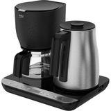Beko Dem® Deluxe Çay Makinesi 0,5 L Cam Malzeme Siyah Renkli Otomatik Çay & Filtre Kahve Makinesi