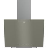 Beko Eğimli Duvar Tipi Davlumbaz Gri Renk Dokunmatik Kontrol 408 m3/sa Hava Debisi
