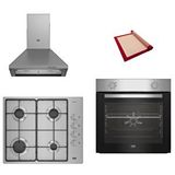 Beko Eko 3 Lü Ankastre Set ( Bfm 310 I - Bomd D 6110 Ei - Adp 61420 I ) - Silikon Yanmaz Yapışmaz Pişirme Matı Ile Birlikte Gri