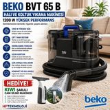 Beko Halı ve Koltuk Yıkama Makinesi + Kiwi Şarjlı Pencere ve Yüzey Temizleyici Hediye - Siyah