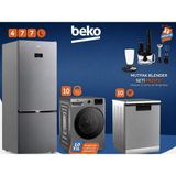 Beko Inox Ultra Lüx Beyaz Eşya Düğün, Çeyiz Paketi Buzdolabı+ Çamaşır+ Kurutma - renk
