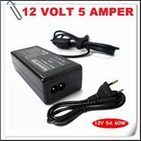 Beko L9TM4 BS-19W Glcd 12V Uyumlu Adaptör 12V 5A Adaptör - 12 Volt 5 Amper 12V5A - 5.5mm 2.5mm - Siyah