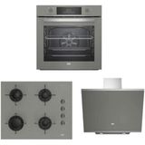 Beko Manhattan BFC430G - BOCDT6510EG - BDE6062G Gri 3'lü Ankastre Set
