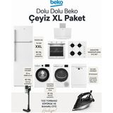 Beko Mega Star Beyaz Eşya Dolu Dolu Çeyiz Paketi Süpürge ve Ütü Hediyeli - megasdolu