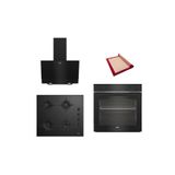 Beko New Black Star 3 lü Ankastre Set ( BFC 210 S - BOCD T 6011 ES - BDE 6050 S ) - Pişirme Matı ile