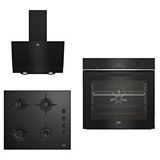 Beko New Black Star 3 Lü Ankastre Set ( Bfc 330 S - Bocd T 6011 Es - Bde 6050 S ) Siyah