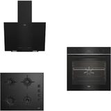 Beko New Black Star BFC 330 S - BOCD T 6011 ES - BDE 6040 S 3'lü Siyah Ankastre Set