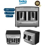 Beko Spinjet Karıştırma Teknolojisi Modern Gümüş Renk & Alüminyum Cezve Malzemesi 70.yıl Türk Kahve Makinesi-Hediyeli - Gri