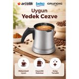 Beko Türk Kahve Makinesi Pişirme Haznesi, Metal, Gümüş
