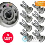 Beko Uyumlu Bulaşık Makinesi Sepet Tekerleği ÜST Teker 8 Adet