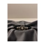 Beksy Accessory Aslan Figürlü Erkek Deri Bileklik | Metal Detaylı Şık Tasarım | Siyah Erkek Bilekliği Babalar Günü Hediyesi